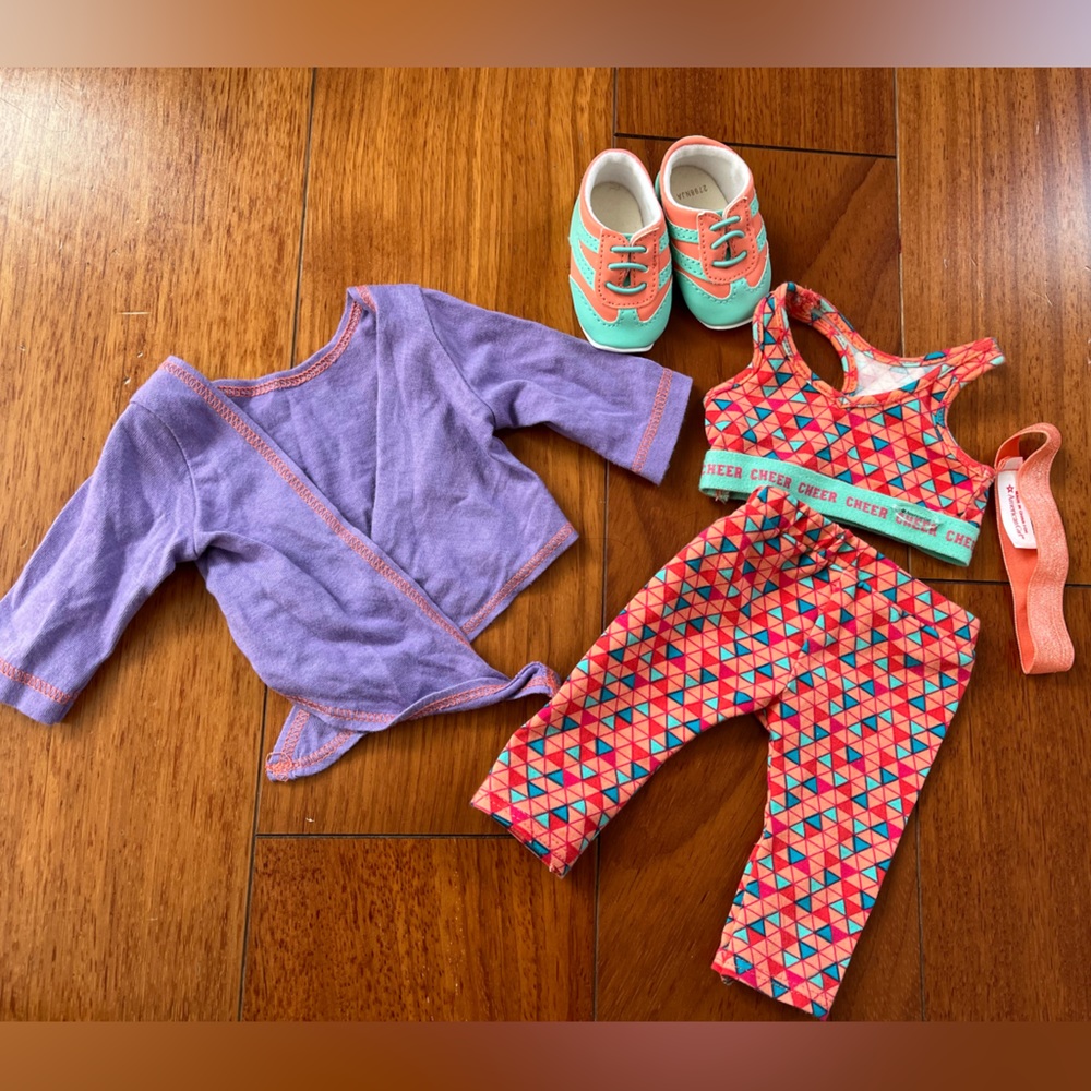 American Girl Cheer Practice outfit for 18” Doll